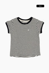 Marine terry stripe tee