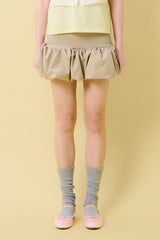 Balloon Smock Skirt [Khaki]