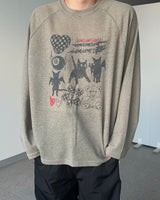 (Unisex) HXドローイングワッフルニット (4C)