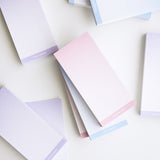 グラデーショングリッドノンスティッキーメモパッドセット (PINK+BLUE+PURPLE)