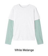 ハスボーダーレイヤードTシャツ