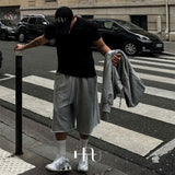[HFORUS MADE] Layer Shoulder Muscle Half Sleeve IN BLACK