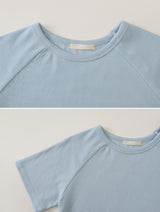 ND Basic Rib Crop Short Sleeve T-shirt (6color)