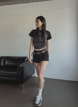 Memory Raglan Semi Crop Tee