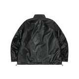 ルドレザーキルティングハイネックブルゾンジャケットUNISEX