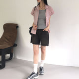 Prit ウォッシングショートデニムショーツ