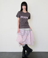 M3OW スリムTシャツ - チャコール