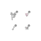 [SET] Sweet Melody Ribbon Piercing