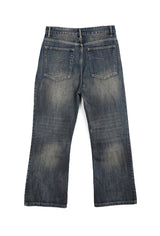 Riken Oil Washing Flare Jeans