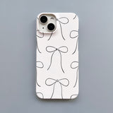 RIBBON ILLUST HARD CASE_WHITE