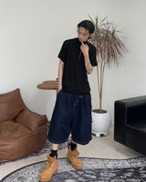 Med Low Cut Half Zip-Up Short Sleeve T-shirt
