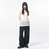 シースルー長袖Tシャツ WHITE IVORY