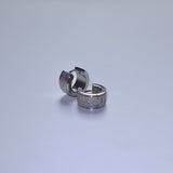 Surgical Steel Shining pearl ring earrings