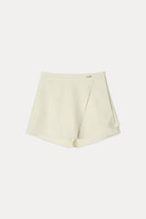 Wrap Skirt Short Pants_Ivory