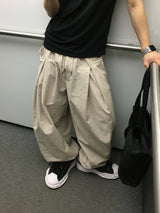 ミエルリネンカットアウトワイドパンツ 4C