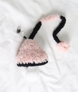 pink black fur light