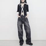 (Unisex) Liza Pocket Wide Denim Pants