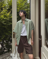 デクスターSTプリーツショートスリーブシャツ