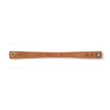Leather bangle / Vegetable orange
