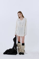 ULTRA WARM LONG T-SHIRT_IVORY