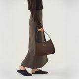 Lune Velo Hobo Bag Medium Dark Brown