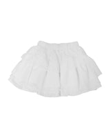 leo lace can-can skirt / white