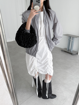 balloon shirring wind jumper