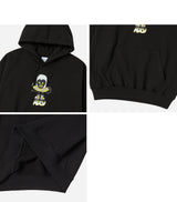 25SS ハートエイリアンフーディー ブラック