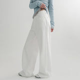 [4 Sizes] [Setiven] Cotton Wide-Leg Pants - 2 Colors