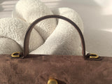 Suede Faux Leather Vintage Tote Cross Bag