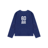 1/2リージョンモータースクラブインディゴデニム長袖Tシャツ
