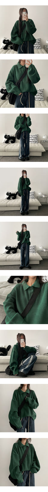 [S–XL] ロットストリングトラックワイドデニムパンツ
