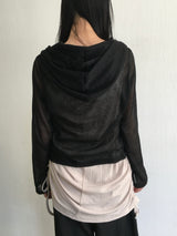 Sunny See-through Summer Hooded Cardigan (3c)