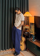 Waffle-Knit Short-Sleeve T 4COLOR