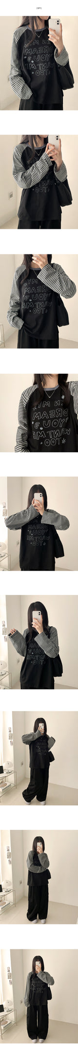 Tammy Stripe Nagrang long-sleeved T-shirt