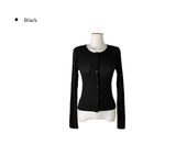 Kable Slim Button Round Cardigan