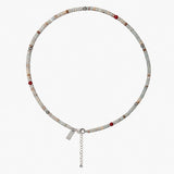 Blue bead necklace