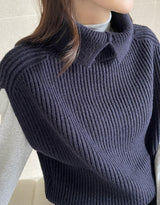 Koan double turtle silt knit vest
