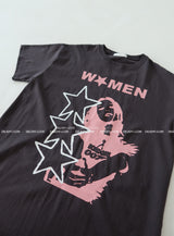 Funky Star Oversized Fit Boxy Short Sleeve T-shirt