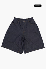 Rixen raw denim bermuda pants