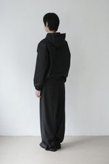stripe belted slacks