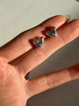 [925silver] トゥインクルハートピアス