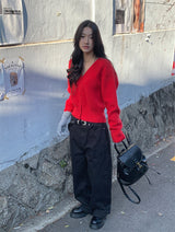 RABBIT ANGORA KNIT CARDIGAN