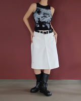 Ghost printed sleeveless shirt