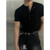 [S/S] High ribbed henry neck half knit(3color)