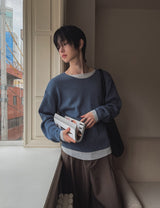 ルビンスレイヤードクロップニット