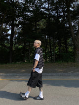 デニムバルーンハーフパンツ 2C