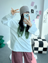 ビフォアプリントロングスリーブTシャツ🖤💚🩷🤍 - 4 カラーズ
