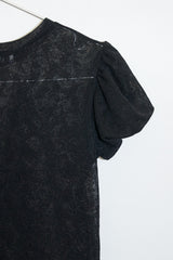 フローラル レースパフトップ(Black)