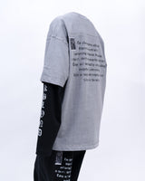 BBD クラッシュドフェイスピグメントTシャツ (Gray)
